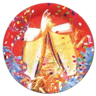 Sylwester - Riethmueller Polska Talerzyki, Happy New Year, 8 sztuk - miniaturka - grafika 1