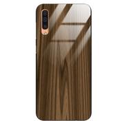 Etui i futerały do telefonów - Etui drewniane Samsung Galaxy A50 Premium Wood Brown Forestzone Glass - miniaturka - grafika 1