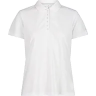 Koszulki i topy damskie - CMP Damska koszulka polo, Bianco-Grey, 46 - miniaturka - grafika 1