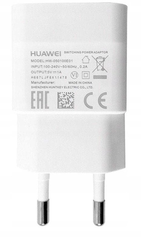 Huawei HW-050100E01 Charger / Adapter + Micro USB Cable 1000mA white BULK