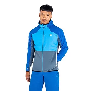Dare2b męska kurtka Aptile II SftShll, Teton Blue/Orion Grey/Snorkel niebieski, XL - Kurtki męskie - miniaturka - grafika 1