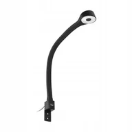 Lampy stojące - Lampka nocna Led na wysięgniku z portem Usb czarna Teo Orno - miniaturka - grafika 1