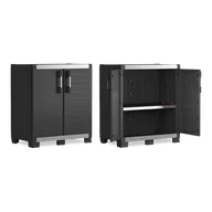 Szafki do salonu - Keter Italy Keter Szafka do przechowywania Garage, XL, czarno-srebrna, 99 cm 241544 - miniaturka - grafika 1