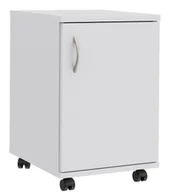 Szafki biurowe - Elior Biały biurowy kontenerek na kółkach H8-D00 - miniaturka - grafika 1