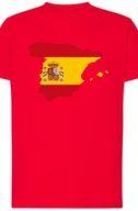 Koszulki i topy damskie - Hiszpania Flaga Damski T-shirt Logo Nadruk R.XL - miniaturka - grafika 1