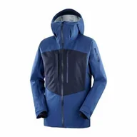 Kurtki i kamizelki sportowe damskie - Kurtka Salomon Force 3L Shell Navy Peony - miniaturka - grafika 1