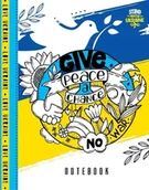 Notesy i bloczki - Notatnik ozdobny A5/64K kratka TW Peace - pokój - Fresh - miniaturka - grafika 1