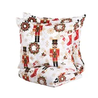 Pościel - HOMLA Komplet pościeli NUTCRACKER biały z nadrukiem 160x200 cm - miniaturka - grafika 1