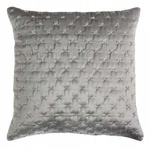 POSZEWKA na poduszkę AKSAMITNA szara 45x45cm - Poszewki na poduszki - miniaturka - grafika 1