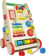 Chodziki - Jezdzik edukacyjny chodzik-pchacz drewniany - miniaturka - grafika 1