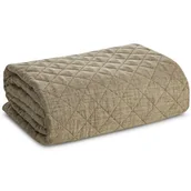 Narzuty - Narzuta EUROFIRANY LEN1 170 x 210 cm Ciemnobeżowy - miniaturka - grafika 1