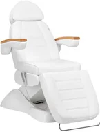 Fotele kosmetyczne - Fotel kosmetyczny elektr. lux 4m d biały z kołyską - miniaturka - grafika 1