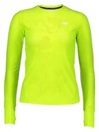 Koszulki sportowe damskie - New Balance Koszulka "Q Speed" w kolorze żółtym do biegania - miniaturka - grafika 1