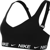 Biustonosze - Nike Damski biustonosz sportowy Dri-Fit Indy High Support Bra, czarny/biały, FD1068-011, M - miniaturka - grafika 1