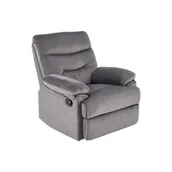 Fotele - Fotel Wypoczynkowy Rozkładany Drager Popiel Halmar - miniaturka - grafika 1