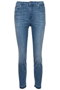 BOSS Jeansy damskie Slim Crop 4.1, niebieski, 31 - Spodnie damskie - miniaturka - grafika 1