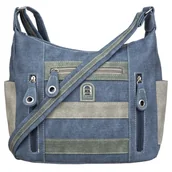 Torebki damskie - Duża Torebka Damska Charm&Shape na ramię Jeans - miniaturka - grafika 1