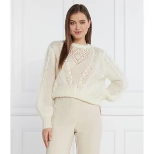 TWINSET Wełniany sweter | Regular Fit - Swetry damskie - miniaturka - grafika 1