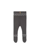 Rajstopy dziecięce - vertbaudet Rajstopy w kolorze szaro-białym - miniaturka - grafika 1