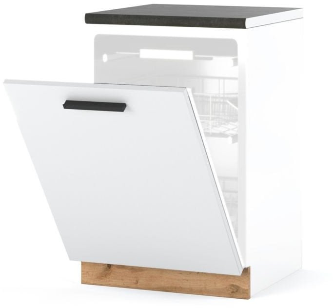 Szafka Kuchenna Front Do Zabudowy Zmywarki 60cm Blande Wotan Biały Mat