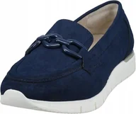 Mokasyny damskie - BUGATTI MOKASYNY DAMSKIE GRANATOWE WSUWANE 40 Ż7S - miniaturka - grafika 1