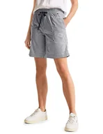 Spodenki damskie - Street One Bermudy szorty w paski, Deep Blue, 42W - miniaturka - grafika 1