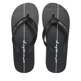 Japonki Armani Exchange XDQ010 XV700 N642 Czarny - Klapki i japonki damskie - miniaturka - grafika 1