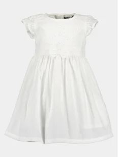 Blue Seven Sukienka letnia 919049 X Biały Regular Fit - Sukienki i spódniczki dla dziewczynek - miniaturka - grafika 1