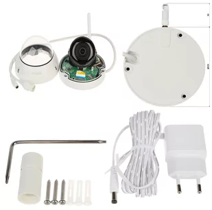 Kamera wandaloodporna IP Dahua HDBW1230DE-SW-0280B 2Mpx IR30m Wifi - Kamery IP - miniaturka - grafika 2
