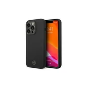 Etui i futerały do telefonów - Mercedes Nakładka do iPhone 14 Pro 6,1" MEHMP14LSILBK czarna hardcase Silicone Line Magsafe - miniaturka - grafika 1