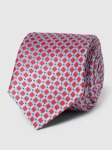 Krawat z fakturowanym wzorem - Krawaty i muchy męskie - miniaturka - grafika 1