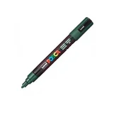 Dekoratorstwo - Marker pigmentowy Posca ciemnozielony PC-5M UNI - miniaturka - grafika 1