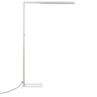 Lampy stojące - Lampa podłogowa LED metalowa srebrna MENSA - miniaturka - grafika 1