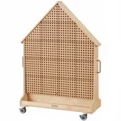 Klocki - MASTERKIDZ Drewniana Tablica STEM Wolnostojąca XXL w Kształcie Domu - miniaturka - grafika 1