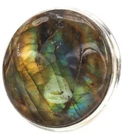 Pierścionki - Labrador Przepiękny Pierścionek Srebro R10-26 Certyfikat Unikat - miniaturka - grafika 1