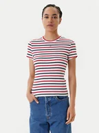 Koszulki i topy damskie - Tommy Jeans T-Shirt Essential DW0DW17383 Kolorowy Slim Fit - miniaturka - grafika 1