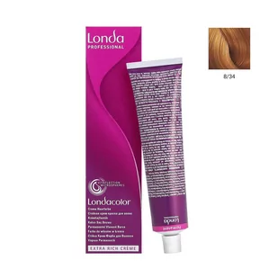 Londa Color 8/34 60 ML farba do włosów w kremie 8/34 kolor jasny blond złoty, miedzianych 7023/834 - Farby do włosów i szampony koloryzujące - miniaturka - grafika 1