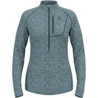 Bluzy sportowe damskie - Bluza techniczna damska ODLO Tencia Mid Layer 1/2 zip - miniaturka - grafika 1