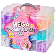 Zabawki kreatywne - ZESTAW GUMEK gumki kolorowe XXL robienia ozdób BRANSOLETEK loomband pudełko - miniaturka - grafika 1