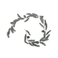 Ozdoby bożonarodzeniowe - Girlanda świerk srebrny z szyszkami 150 cm - miniaturka - grafika 1