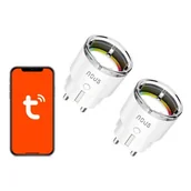 Systemy inteligentnych domów - Nous Inteligentne gniazdo A1 ZigBee WiFi 2szt - miniaturka - grafika 1