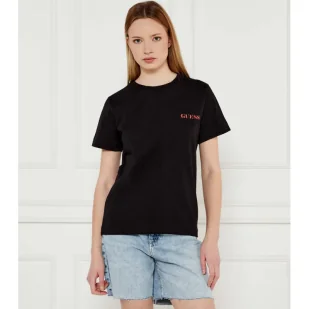 GUESS T-shirt AMERICAN Regular Fit - Koszulki i topy damskie - miniaturka - grafika 1