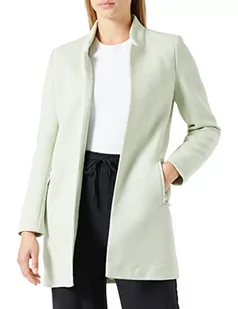 ONLY Damski płaszcz Onlsoho-Linea L/S Zip Coatigan Cc PNT, Reseda/detal: biały melanż, XS - Płaszcze damskie - miniaturka - grafika 1