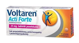 Novartis Voltaren Acti Forte 25mg 10 szt. - Przeziębienie i grypa - miniaturka - grafika 1