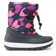 Buty dla dziewczynek - Śniegowce Boatilus Joggy Sport NJ10-VAR.04F-YOUTH Granatowy - miniaturka - grafika 1