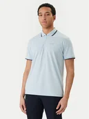 Koszulki męskie - Jack & Jones Polo Fusion 12289953 Błękitny Regular Fit - miniaturka - grafika 1
