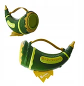 Instrumenty muzyczne dla dzieci - B16R RÓG ZABAWKA MUZYCZNA DŹWIĘKI MODULACJA GŁOSU - miniaturka - grafika 1