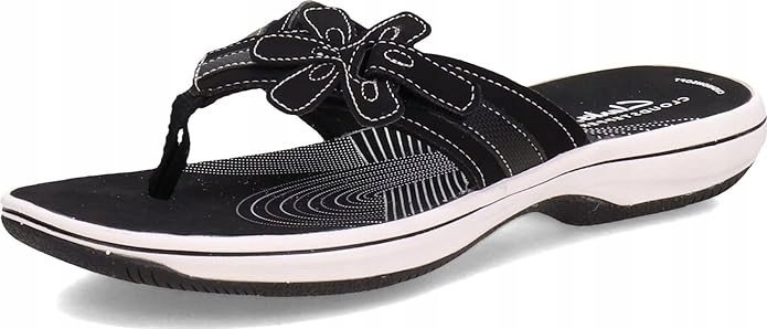CLARKS DAMSKIE JAPONKI CZARNE Z ZAPIĘCIEM 40 ŻKF