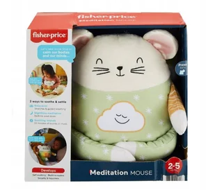 Fisher Price, Przytulna mysz do medytacji + światło i dźwięk - Maskotki i pluszaki - miniaturka - grafika 1