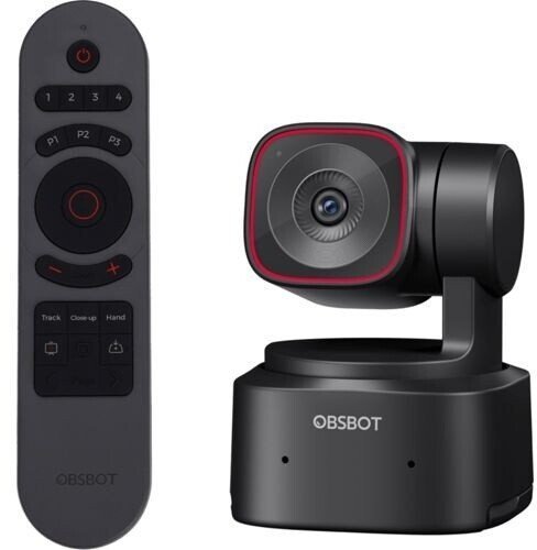 OBSBOT Tiny 2 Lite Remote Combo PTZ Webcam